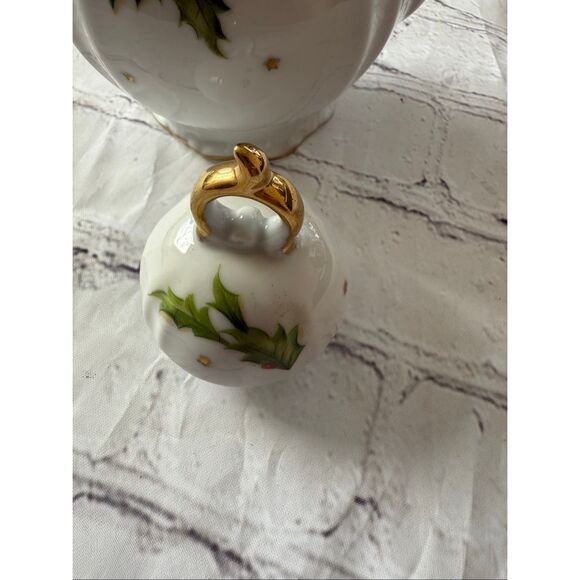 Vintage Norcrest Fine China Merry Christmas Formal Teapot Holly Holiday Print - Picture 13 of 16